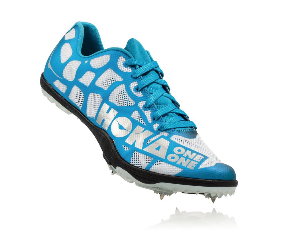 Hoka One One Rocket LD Spikes Herr Vita/Blå - SE-6152037